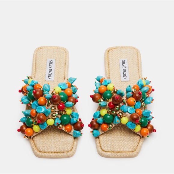 Steve Madden Multi Pearl Sandals - Picture 4 of 6
